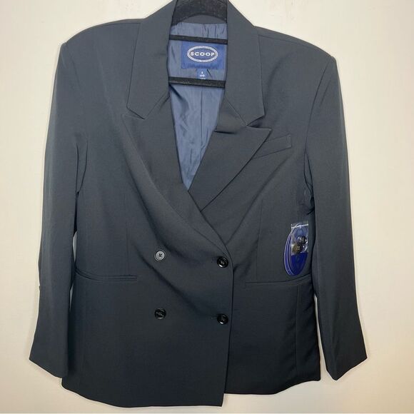 Scoop Double Breasted Blazer S - Picture 2 of 5